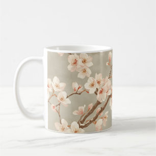 Vintage Cherry Blossom Sakura Branch Coffee Mug