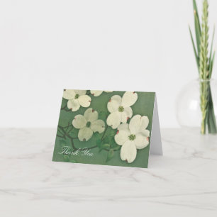 Vintage Cherry Blossom Thank You Card