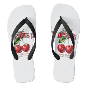 Vintage Cherry Coffee Mug Retro Fruit Cup Flip Flops