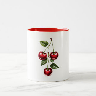 ​Vintage Cherry Illustration Coffee Mug
