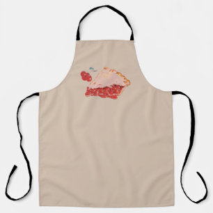 vintage cherry pie apron