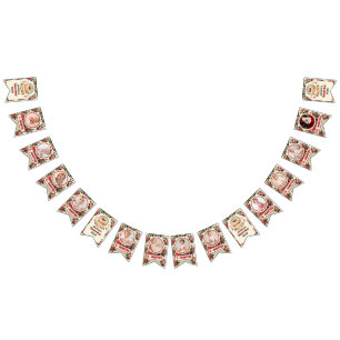 Vintage Cherry 'Sweet One' 1st Birthday Photo Bunting