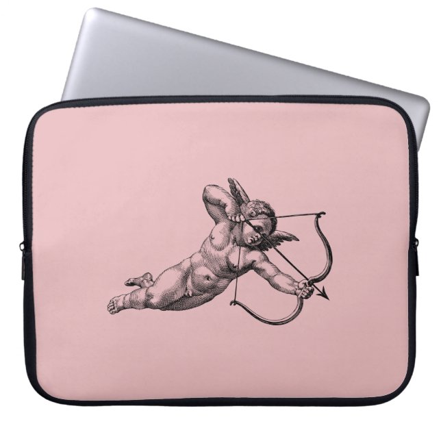 Vintage Cherub Angel Cupid Love Laptop Sleeve (Front)