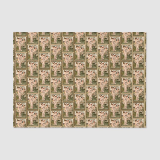 Vintage Cherub Angels  - Decoupage Scrapbook Craft Tissue Paper (Front)