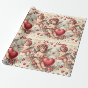 Vintage Cherub Angels  Wrapping Paper