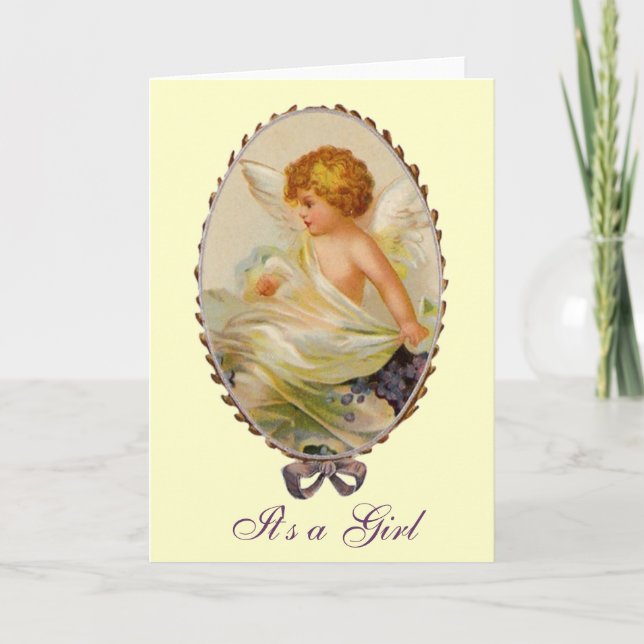 Vintage Cherub Announcement (Front)