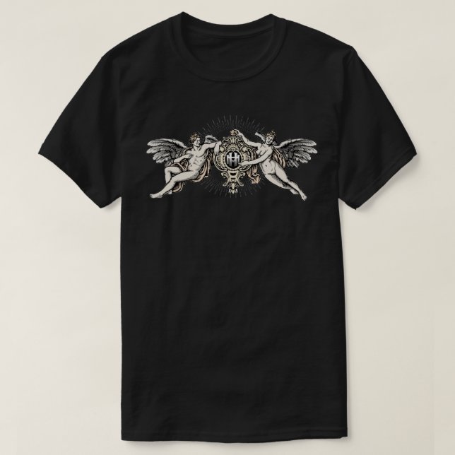 Vintage Cherub Art T-Shirt (Design Front)