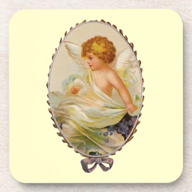 Vintage Cherub Coaster (Front)