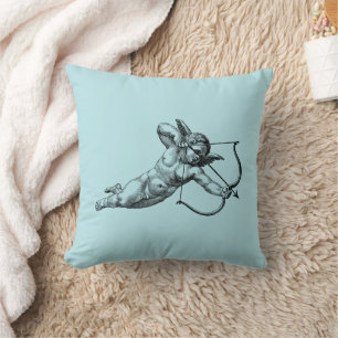 Vintage Cherub Cupid Love Cushion