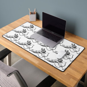 Vintage Cherub Cupid Love Desk Mat