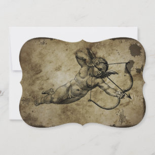 Vintage Cherub Cupid Love Invitation