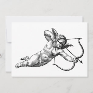 Vintage Cherub Cupid Love Invitation