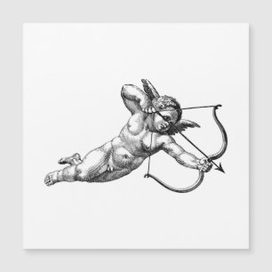 Vintage Cherub Cupid Love Magnetic Card