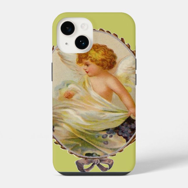 Vintage Cherub iPhone Case (Back)