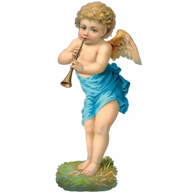 Vintage Cherub Photo Sculpture (Front)