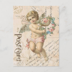 Vintage cherub Valentine postcard