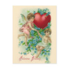Vintage Cherubs Valentine Postcard