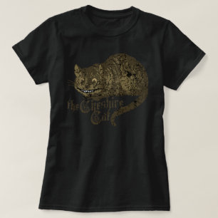 Vintage Cheshire Cat Illustration T-Shirt