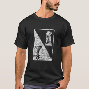 Vintage Chess Card Checkmate Player Board Pieces K T-Shirt