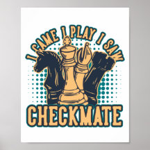Vintage Chess Checkmate Quote