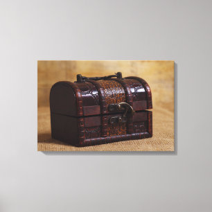 Vintage chest box canvas print