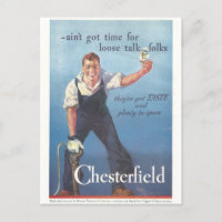 Vintage Chesterfield Cigarettes Advertisement