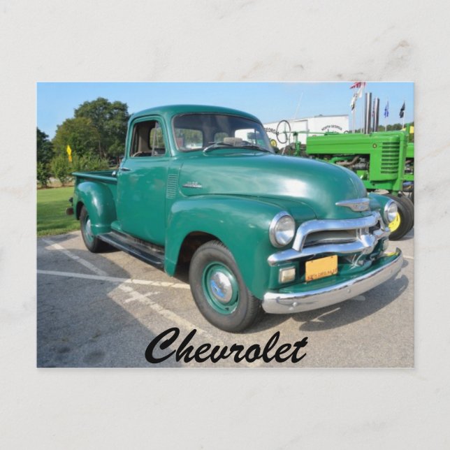 Vintage Chevrolet Truck Postcard (Front)
