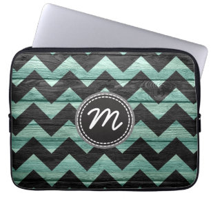 Vintage chevron pattern zigzag #2 laptop sleeve