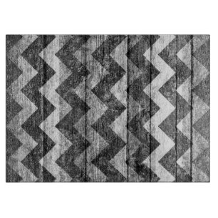 Vintage Chevron Wood Abstract Cutting Board