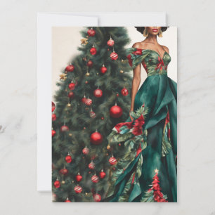 Vintage Chic Black Fashion Invitation