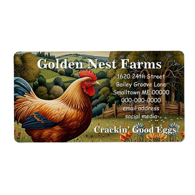 Vintage chic boho chicken pasture landscape (Front)