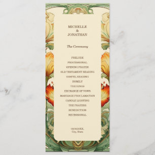 Vintage Chic Botanical Art Nouveau Alfonse Mucha Programme