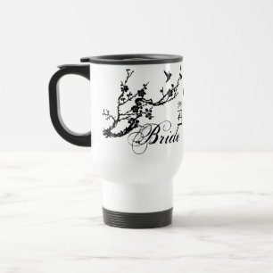Vintage chic branch and birds birdcage BRIDE mug