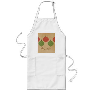 Vintage Chic Christmas Ornaments Apron