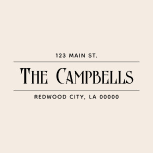 Vintage Chic Family Return Address Self-inking Stamp