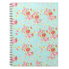 Vintage chic floral roses blue shabby rose flowers