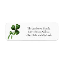Vintage Chic Green Shamrock