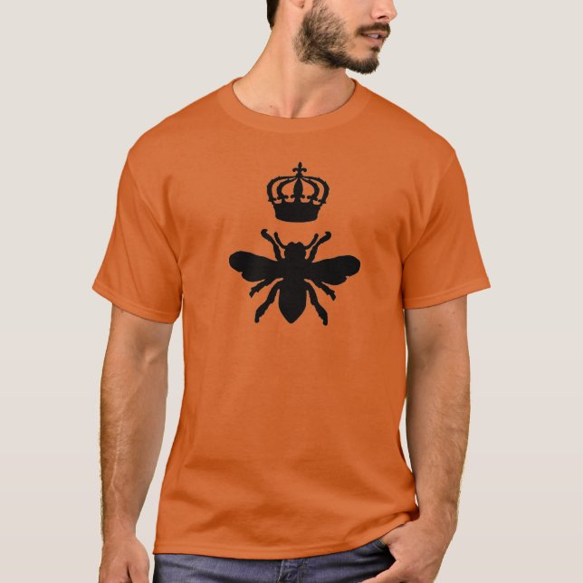 Vintage Chic Queen Bee Silhouette T-Shirt (Front)