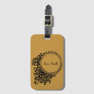 Vintage Chic retro Luggage Tag