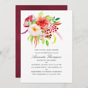 Vintage Chic Rustic Charm Baby Shower Invitation