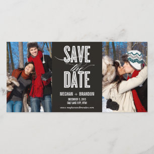 Vintage Chic Save The Date Photo Cards