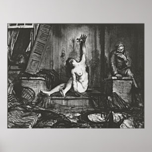 Vintage Chic: The Cigarette by Wesley Bellows Poster