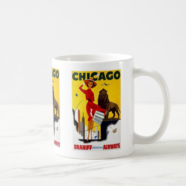 Vintage Chicago Advertisement Coffee Mug (Right)