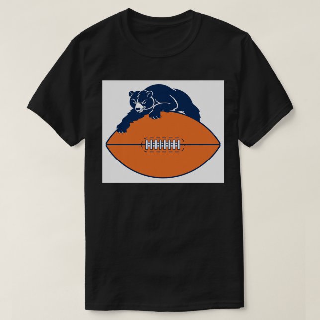 Vintage Chicago Bears Sticker T-Shirt (Design Front)