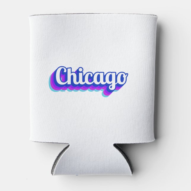 Vintage Chicago Can Cooler (Front)
