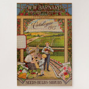 Vintage Chicago Gardening Flower Seeds Catalogue Jigsaw Puzzle