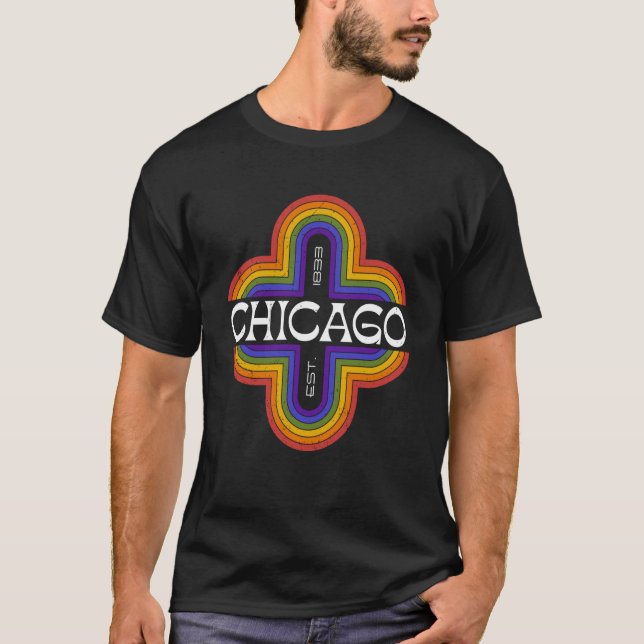 Vintage Chicago Illinois 1833 souvenir T-Shirt (Front)
