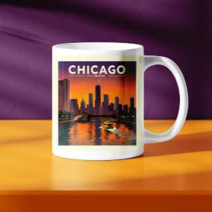 Vintage Chicago Illinois Coffee Mug