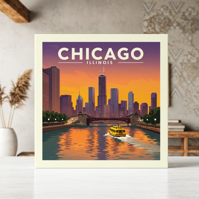  Vintage Chicago Illinois Tile (Creator Uploaded)