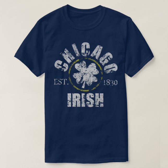 Vintage Chicago Irish Heritage T-Shirt (Design Front)